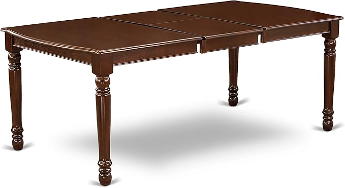 East West Furniture DOCA5-MAH-LC 5 Piece Dining Room Table Set Includes a - Image 5