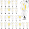 Edison Bulbs Dimmable, E26 LED Bulb 60 watt Equivalent, Cool White 4000K by GvvooHome