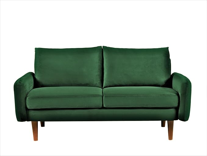 Container Furniture Direct Kent Velvet Loveseat Sofa - Image 2
