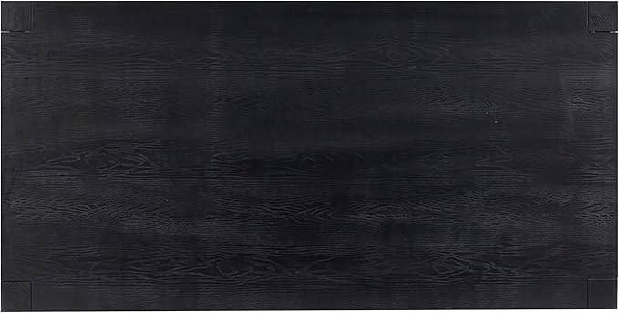 NTC Block 71 Inch Modern Farmhouse Dining Table, Rectangular Dinner Table - Image 6