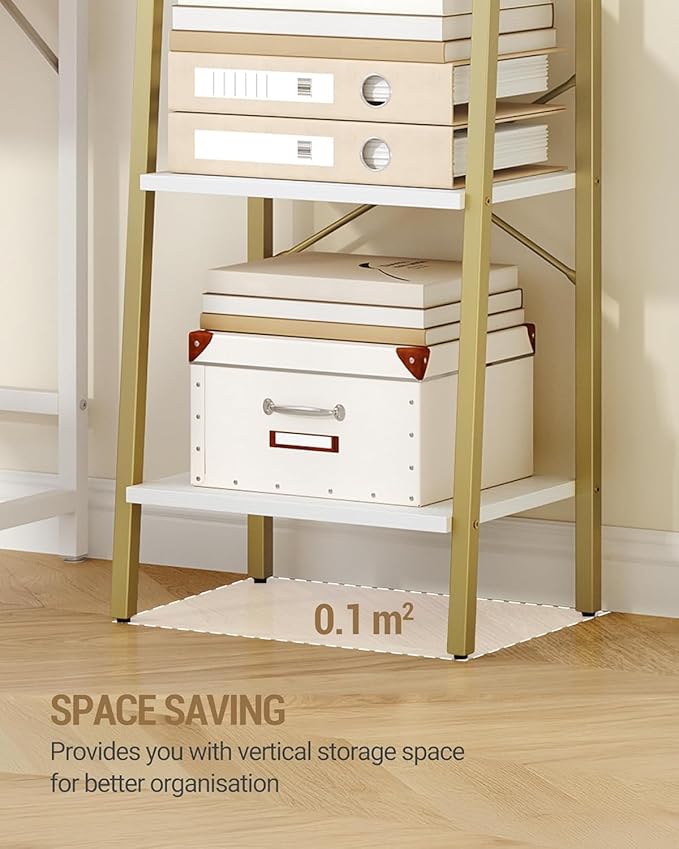 Ladder Shelf, Bookshelf Bookcase, Freestanding Corner Storage Shelve - Image 3
