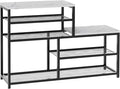Shoe Rack Bench for Entryway, Free Standing Shoe Storage Organizer for Front by Katrawu
