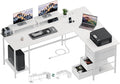 66" L Shaped Computer Desk, 94.4'' Home Office Desk by Korfile