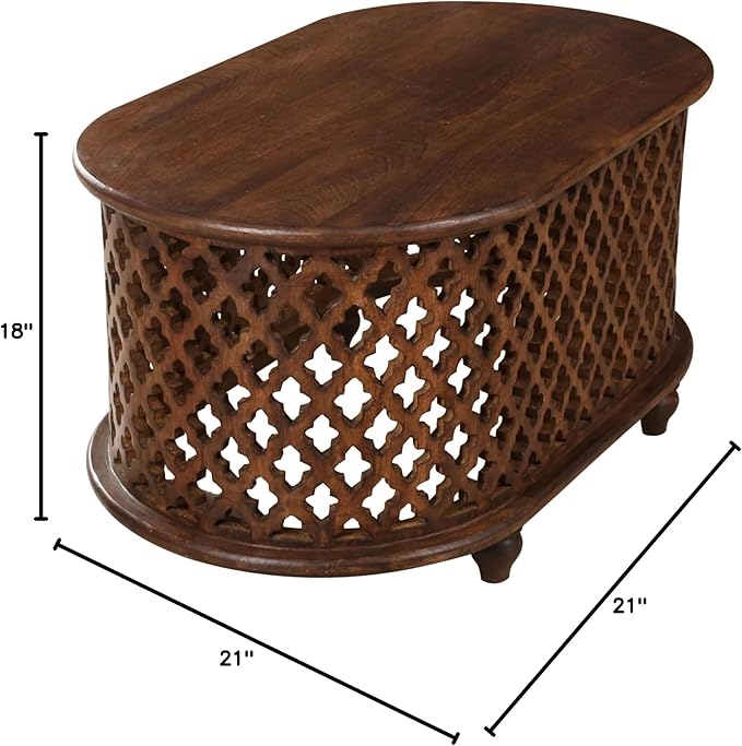 The Wooden Town Solid Mango Wood Coffee Table - Image 2
