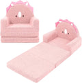 MOONBEEKI 2-in-1 Foldable Toddler Couch, Soft Sherpa Fabric by MOONBEEKI