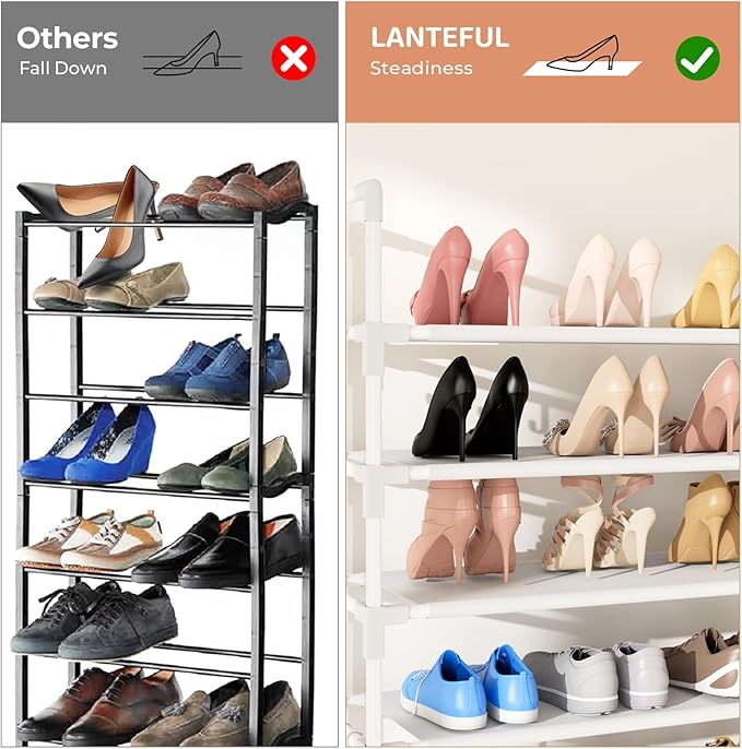 11 Tiers Tall Shoe Rack Holds 55 Pairs of Shoes - Image 6