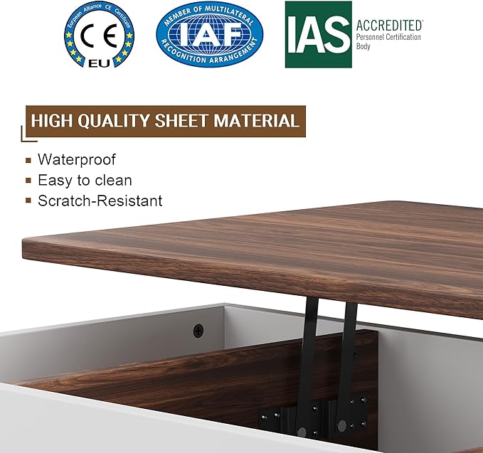 Shintenchi Coffee Table, Lift Top Coffee Table - Image 5