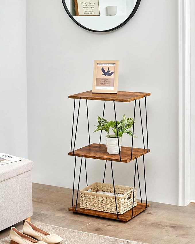 Side Table Set of 2, Tall End Table, Small Accent Table, Bedside Table - Image 5