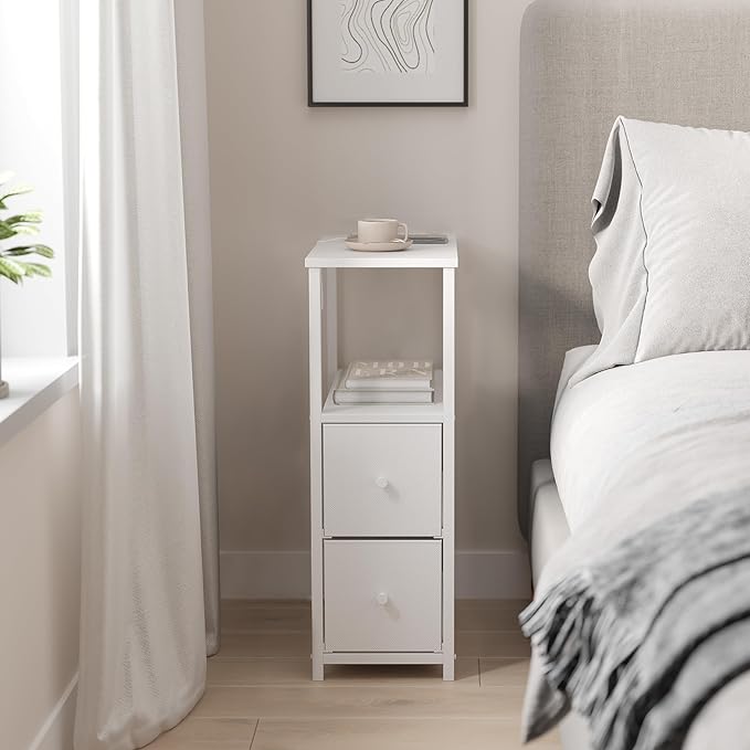 TUTOTAK Small Narrow End Table, Side Table, Nightstand - Image 7