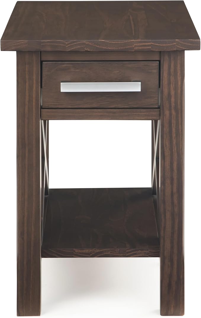 SIMPLIHOME Kitchener SOLID WOOD 14 inch Wide Rectangle Contemporary Narrow Side - Image 5
