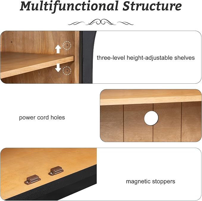 Merax Wood Farmhouse Buffet Sideboard - Image 7