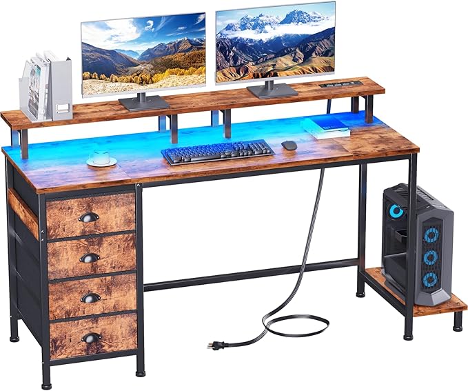 Furologee 55 Inch Computer Desk Gaming by Furologee