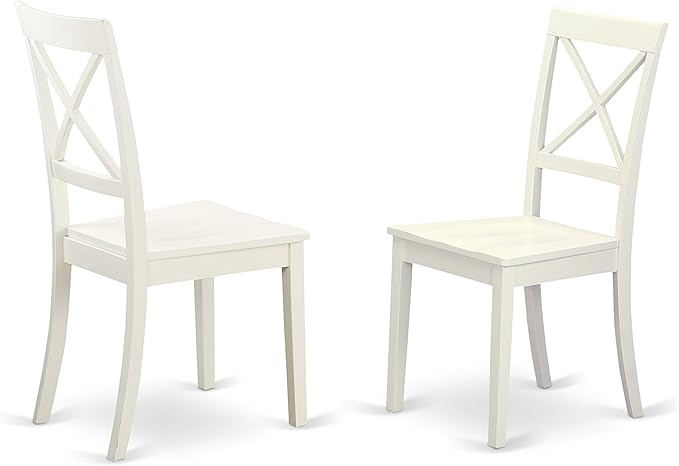 East West Furniture LGBO5-LWH-W 5 Piece Modern Dining Table Set Includes a - Image 6