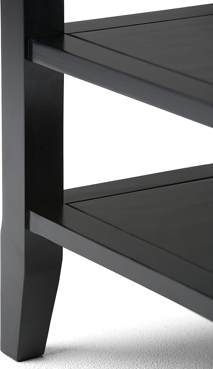 SIMPLIHOME Acadian SOLID WOOD 19 inch Wide Square Transitional End Table in - Image 7