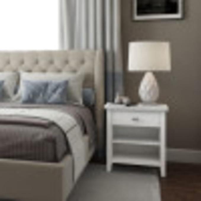 SIMPLIHOME Artisan SOLID WOOD 24 inch Wide Transitional Bedside Nightstand - Image 2