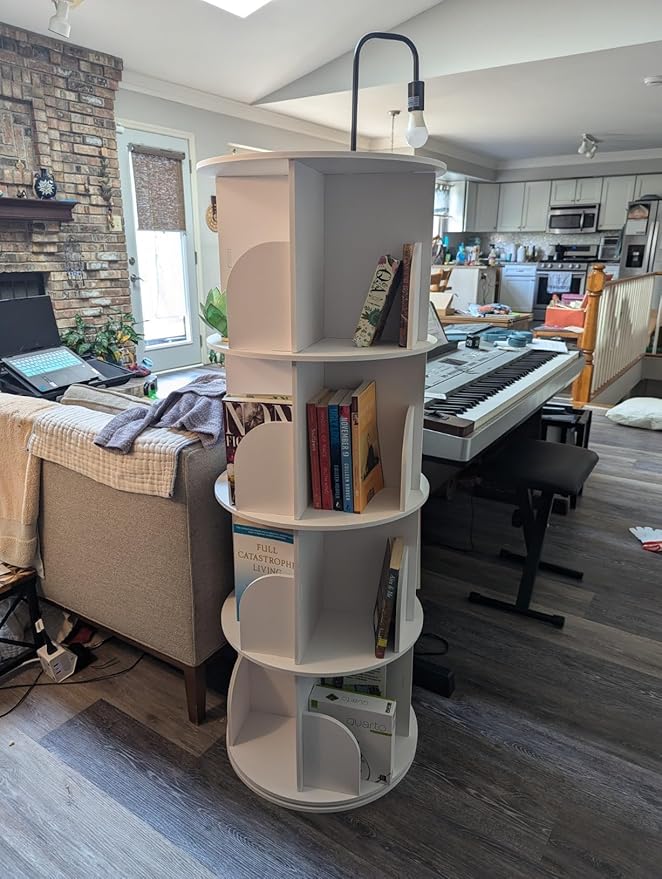 Rotating Bookshelf Tower, 360 Spinning Book Shelf - Image 7