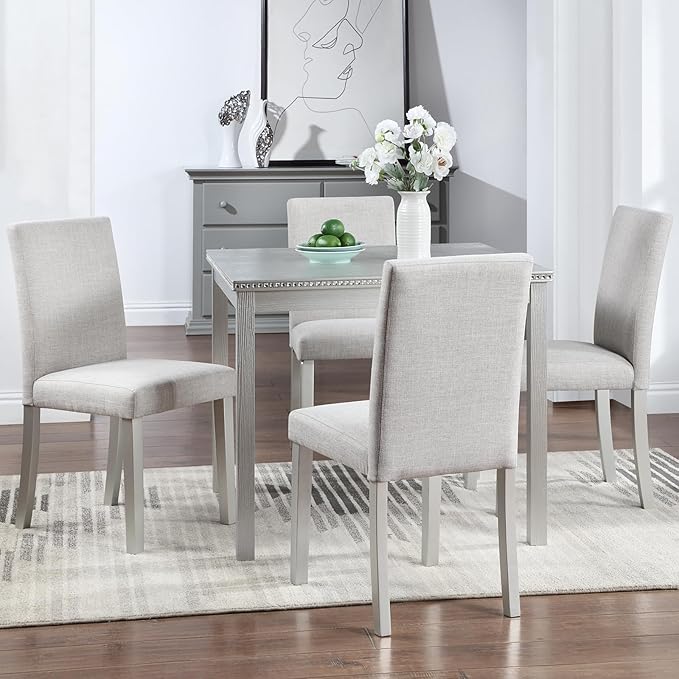 KEIKI 5-Piece Standard Height Dining Table Set - Image 2