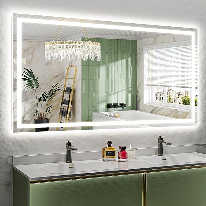 68x36 Inch LED Bathroom Mirror by YEELAIT