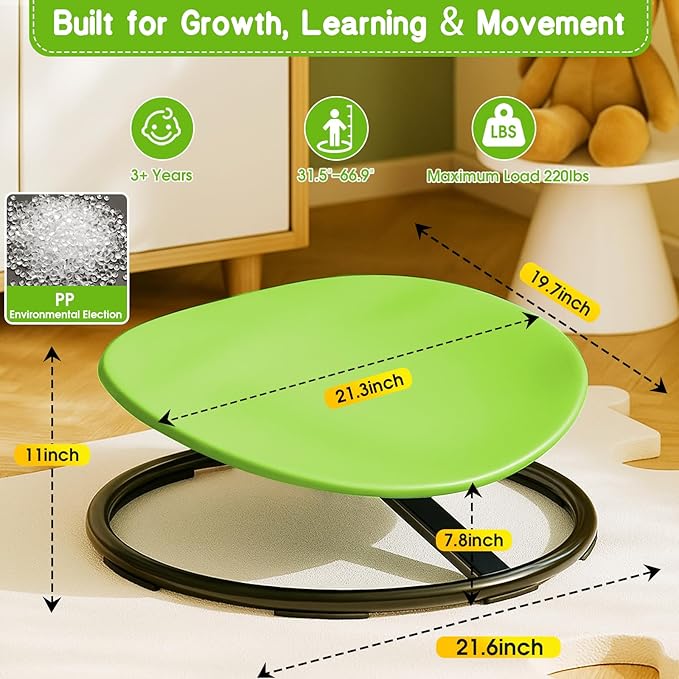 Sensory Spinning Chair for Autistic Kids, Spinning Swivel Chair Training Body - Image 2