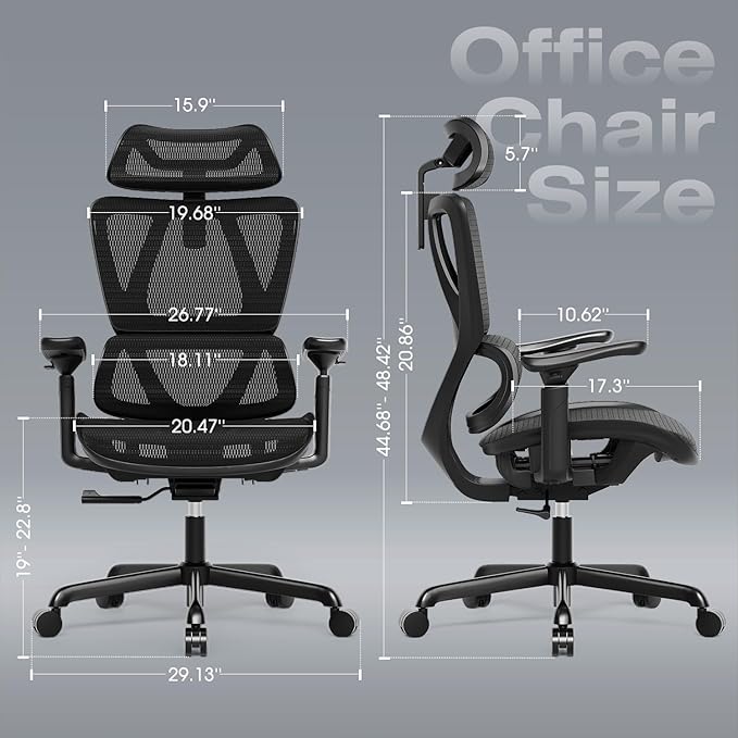 ELABEST T11 Ergonomic Office Chair, High Back Desk Chairs - Image 2