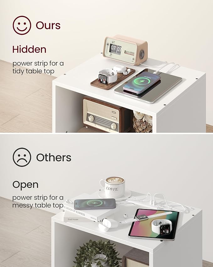 Record Player Stand, 3-Tier Side End Table - Image 4