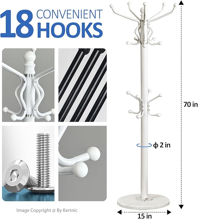 Kertnic Freestanding Coat Rack - Image 3