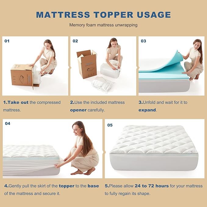 Bedlore 4-Inch Twin Mattress Topper - Image 7