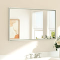 TETOTE Brushed Nickel Bathroom Mirror by TETOTE