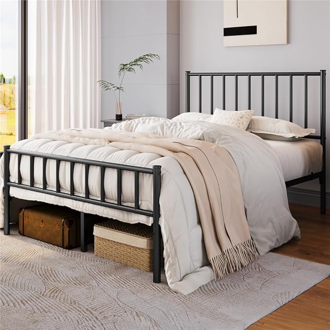 Yaheetech 14 Inch Queen Size Bed Frame Metal Platform Bed - Image 3