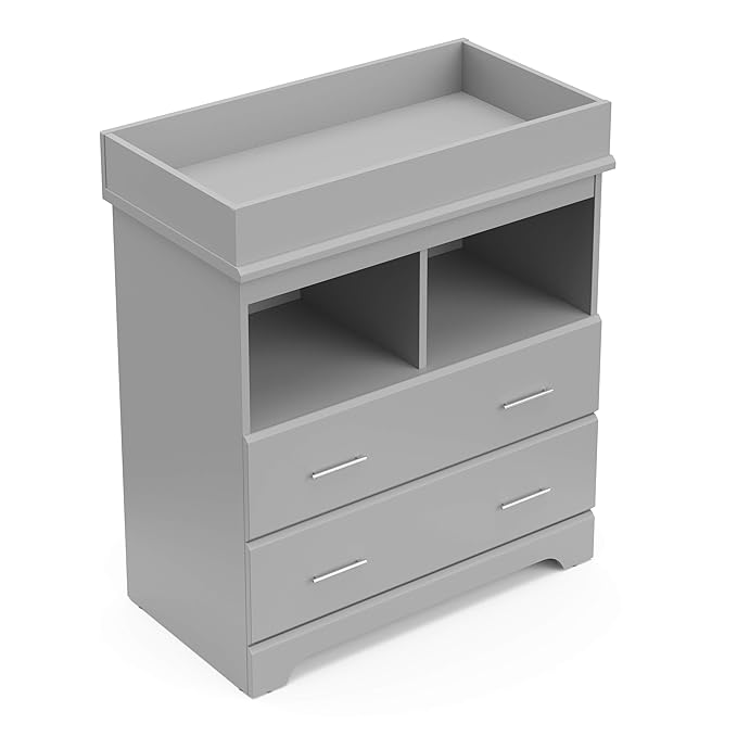 Storkcraft Brookside 2 Drawer Changing Table Dresser – GREENGUARD Gold Certified - Image 9