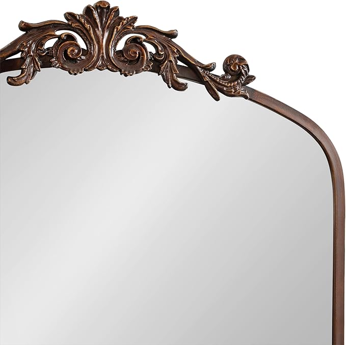 Kate and Laurel Arendahl Glam Arched Tall Panel Mirror; 24 x 42; Bronze; - Image 6