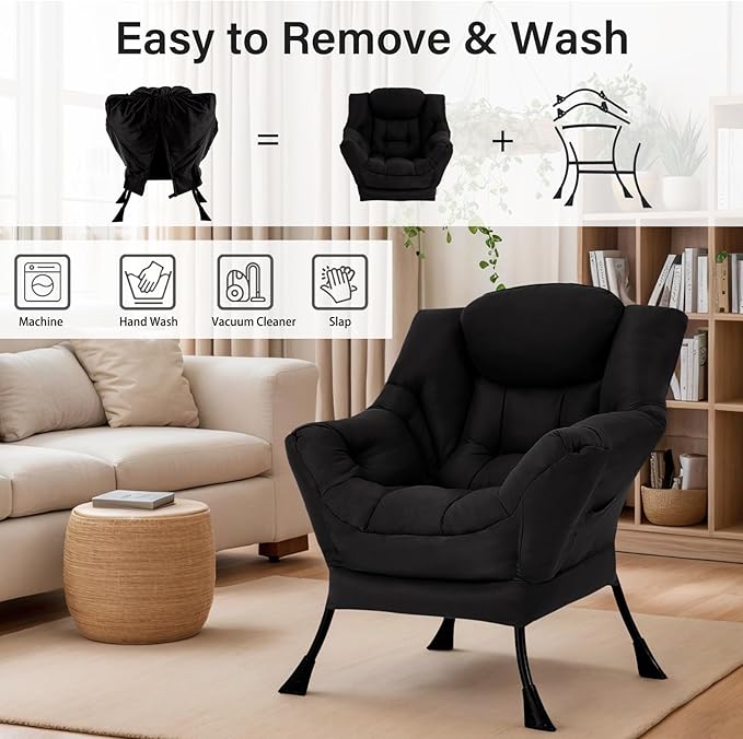 Lazy Chair for Living Room, Modern Accent Chairs - Image 8