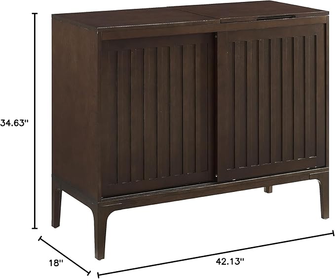 Crosley Furniture Asher Media Console and Record Player Stand - Image 20