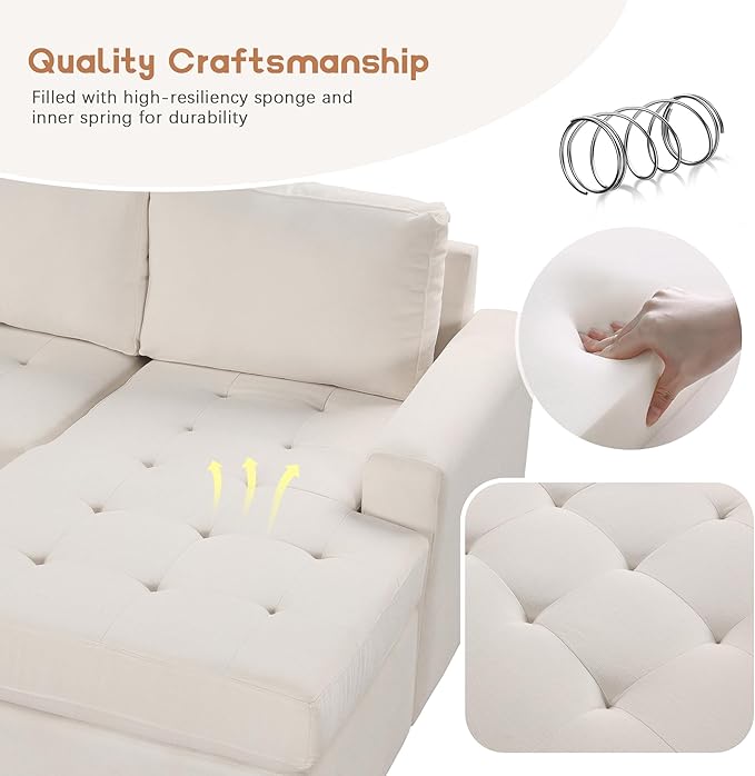 108.3 Inch Modular Sectional Sleeper Sofa - Image 5