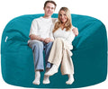 5FT Bean Bag Chair with Ultra Soft Velvet Cover Bean Bag Sofa with Memory Foam by Unknown