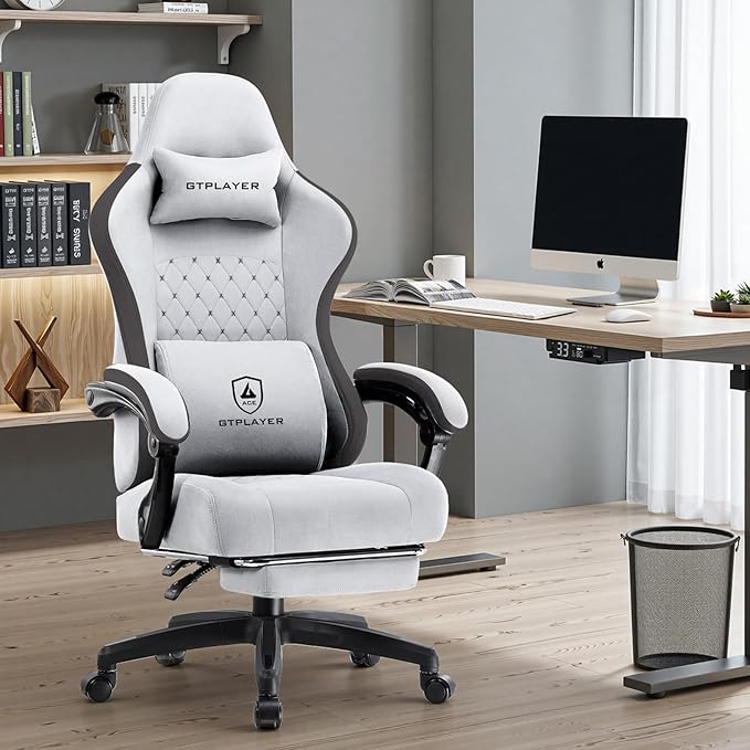 GTPLAYER Office Chair, Gaming Computer Desk Fabric Chair - Image 2
