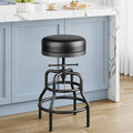 Adjustable Height Swivel Bar Stool, 22-29 Inch Industrial Vintage Bar Counter by Raynesys