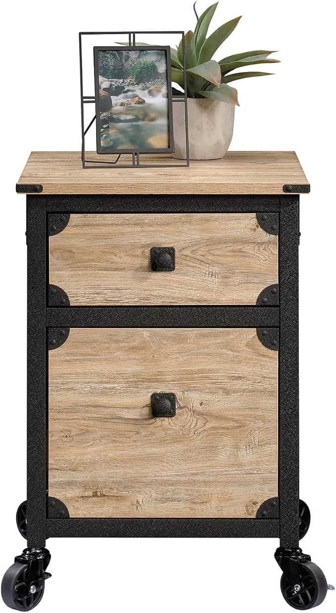 Sauder Steel River Pedestal File Cabinet, Metal Accent File Cabinet, Casters - Image 13