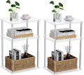 Clear Acrylic Side Table, 3-Tier End Table by Bkemiy