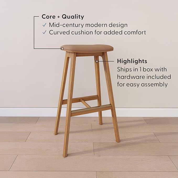 Plank+Beam Beryl Bar Height Stool - Image 4