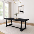 Plank+Beam 84 Inch Farmhouse Dining Table, Solid Wood Rustic Kitchen Table by PlankBeam