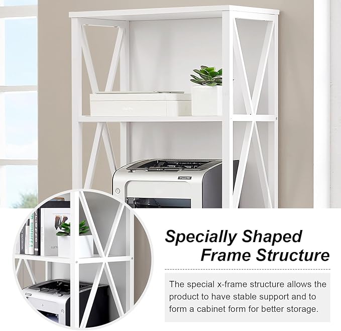 HOMISSUE Tall Bookshelf, 6-Tier Book Shelf, Rustic Wood Metal Bookshelves and - Image 5