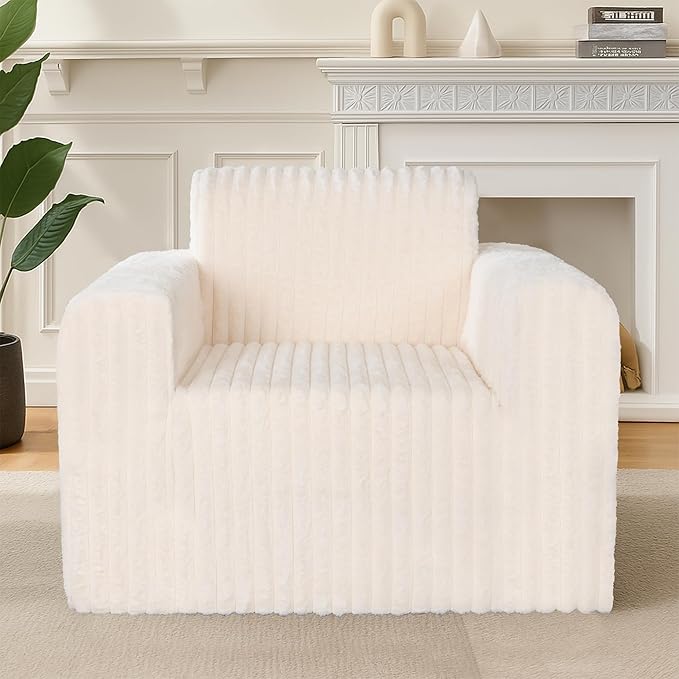 Giant Bean Bag Chair for Adults, Non-Slip Floor Sofa by Unknown