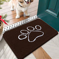 OLANLY Door Mat for Muddy Dog Paws 24x16, Ultra Absorbent Chenille Mud Doormat by OLANLY
