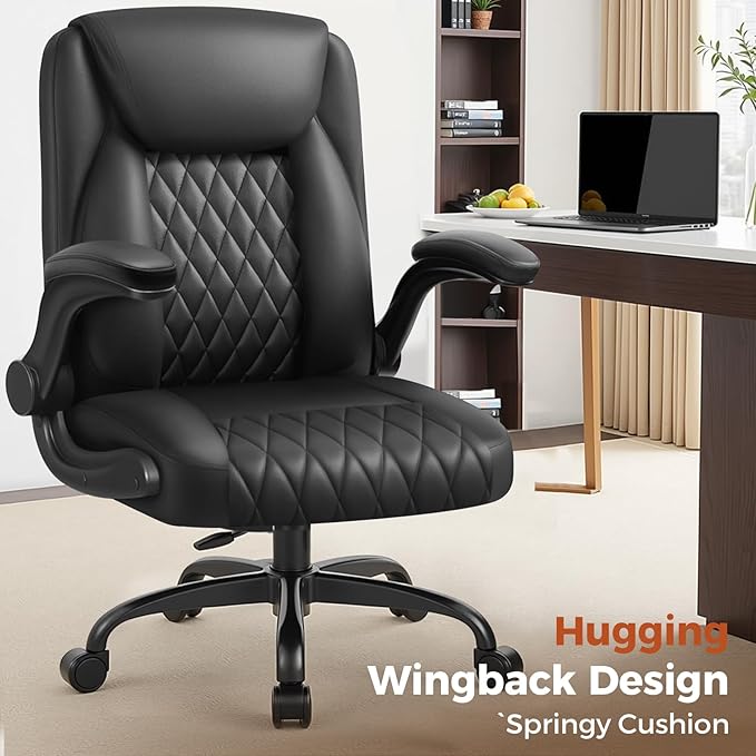 COMHOMA Leather Office Chair Ergonomic Computer Gaming Chair - Image 3