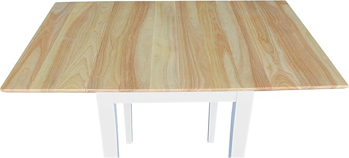 IC International Concepts, Solid Wood Small Drop Leaf Dining Table, Solid Real - Image 12