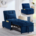 KEIKI Velvet Single Convertible Sleeper Chair Sofa Bed by Unknown