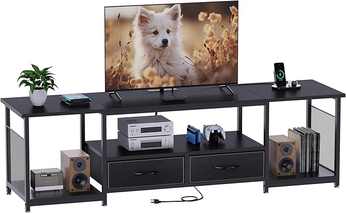 TV Stand with Drawers and Power Outlets - Image 6