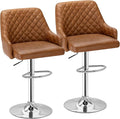 VECELO Adjustable Bar Stools Set of 2, Bar Height Stools by VECELO