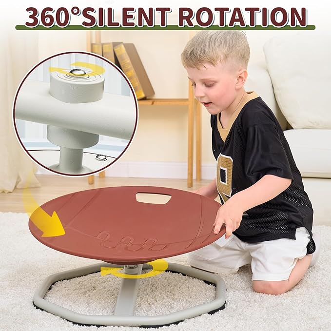 KidBloom Spinning Chair for Autistic Kids, Football Sensory Toys for Kids - Image 5